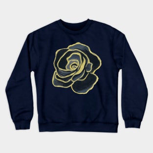 Black Velvet Rose Crewneck Sweatshirt